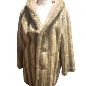 Luxurious Faux Fur Coat with Hood